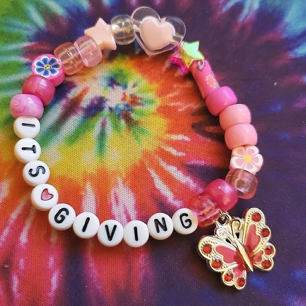 Beaded It's Giving Kandi Bracelet